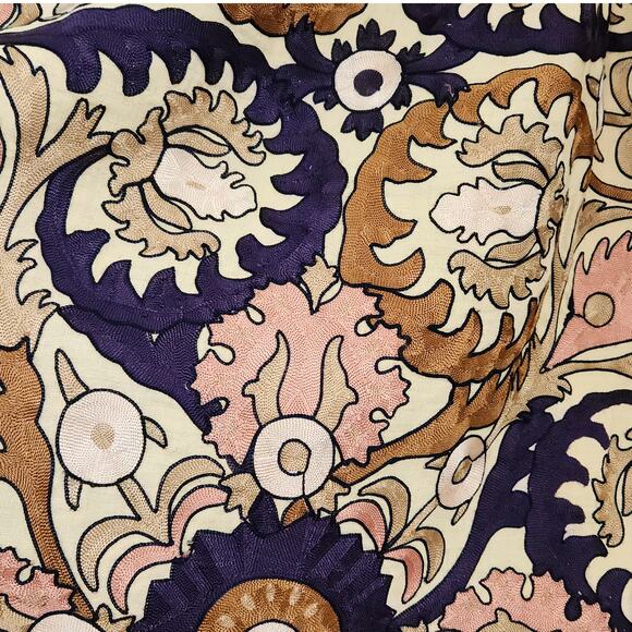 Ulla Johnson Maxi Dress RARE Fall Mayra Yarrow Gold Brown Purple Embroidered 4 - Picture 13 of 13